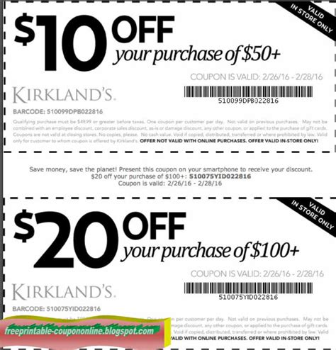 Kirkland's coupons in-store printable - Are you passionate about your hobbies but find that they can sometimes be expensive? Look no further. With the rising costs of materials and equipment, it’s essential to find ways to save money while still indulging in your favorite pastime...